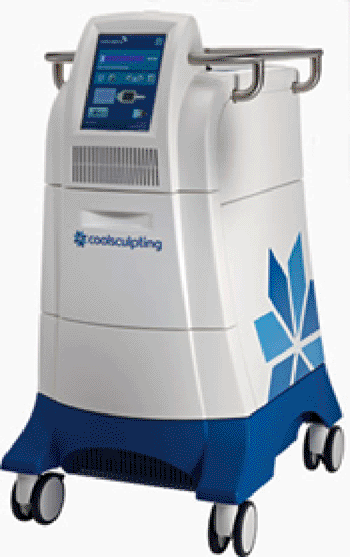 Imagen: El dispositivo CoolSculpting (Fotografía cortesía de Zeltiq Aesthetics).